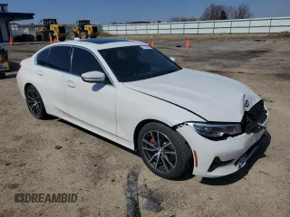 2020 BMW 3 Series 330i xDrive with VIN 3MW5R7J00L8B06412, listed as a Copart auction lot 51147295 with 112,749 mi miles and Salvage Title. Bid and sale history available at carsss.com. Image 4.