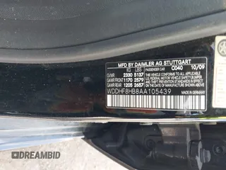 2010 Mercedes-Benz E with VIN WDDHF8HB8AA105439, listed as a IAAI auction lot 42092513 with 226,837 mi miles. Bid and sale history available at carsss.com. Image 9.