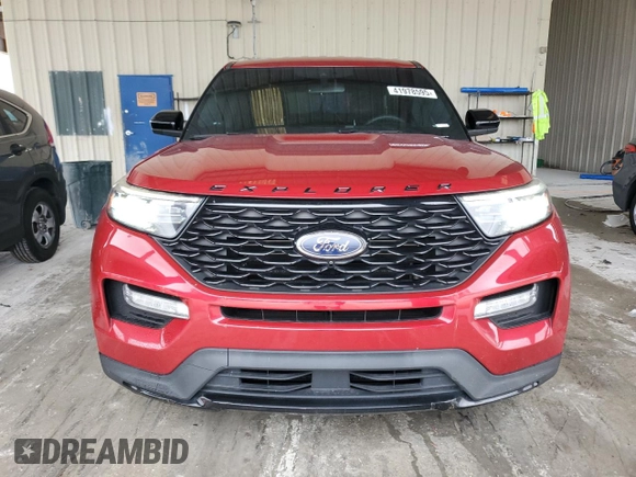 2022 Ford Explorer ST-Line with VIN 1FMSK7KH5NGB90368, listed as a Copart auction lot 41978595 with 61,693 mi miles and Salvage Title. Bid and sale history available at carsss.com. Image 5.