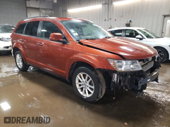 2013 Dodge Journey SXT with VIN 3C4PDCBGXDT716265, listed as a Copart auction lot 46879445 with 150,884 mi miles and Salvage Title. Bid and sale history available at carsss.com. Image 4.
