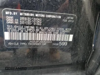 2013 Mitsubishi Lancer ES with VIN JA32U2FUXDU023222, listed as a Copart auction lot 78812154 with 145,962 mi miles and Clean Title. Bid and sale history available at DreamBid. Image 12.