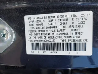 2012 Acura TSX Technology z VIN JH4CW2H69CC002377, wystawiony jako IAAI lot #42509108 z przebiegiem 144 611 mil mil oraz . Historia ofert i sprzedaży dostępna na DreamBid. Obrazek 9.