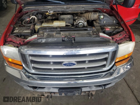 1999 Ford Super Duty F-250 XL with VIN 1FTNX21F1XEA88070, listed as a Copart auction lot 70012924 with 286,161 mi miles and Salvage Title. Bid and sale history available at carsss.com. Image 11.