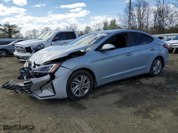 2020 Hyundai Elantra Value Edition with VIN KMHD84LF2LU969518, listed as a Copart auction lot 52462805 with 80,192 mi miles and Salvage Title. Bid and sale history available at carsss.com. Image 1.