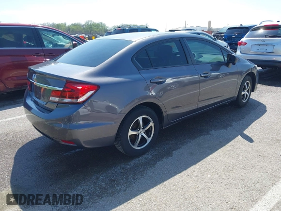 2015 Honda Civic Sedan SE with VIN 19XFB2F78FE224203, listed as a IAAI auction lot 41963091 with 94,200 mi miles. Bid and sale history available at carsss.com. Image 4.
