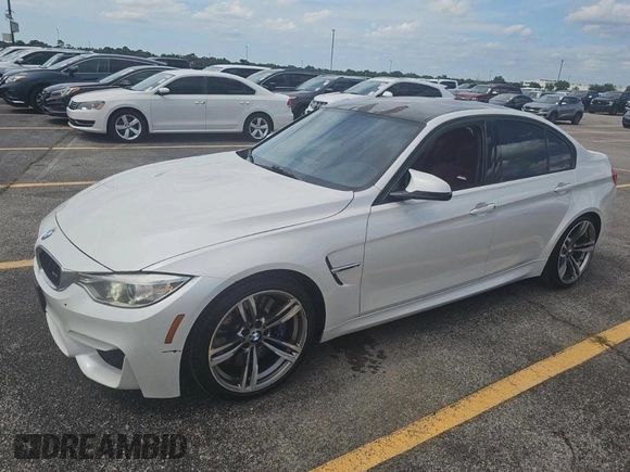 2015 BMW M3 z VIN WBS3C9C57FP803591, wystawiony jako Copart lot #59972975 z przebiegiem 183 051 mil mil oraz Czysty tytuł • Clean title. Historia ofert i sprzedaży dostępna na DreamBid. Obrazek 2.