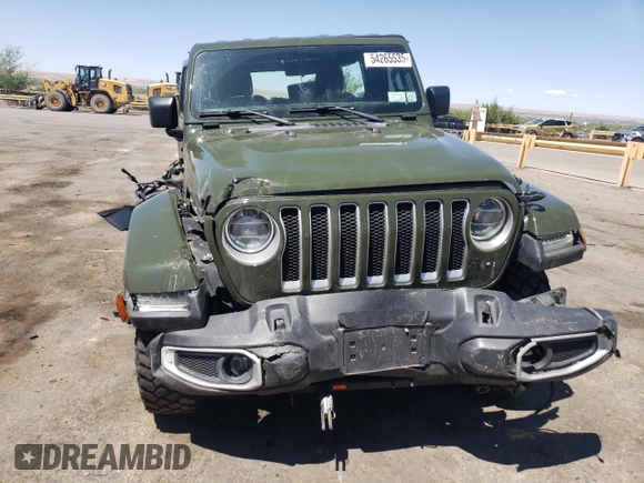 2020 Jeep Wrangler Unlimited Sahara with VIN 1C4HJXEG9LW311913, listed as a Copart auction lot 54265535 with 43,893 mi miles and Salvage title. Bid and sale history available at DreamBid. Image 5.