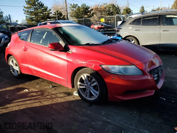 2012 Honda CR-Z with VIN JHMZF1D47CS001775, listed as a Copart auction lot 80882164 with 134,946 mi miles and Salvage Title. Bid and sale history available at carsss.com. Image 4.