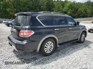 2018 Nissan Armada SV with VIN JN8AY2ND0J9052654, listed as a Copart auction lot 64750694 with 160,102 mi miles and Salvage Title. Bid and sale history available at carsss.com. Image 3.