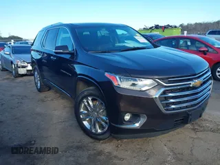 2018 Chevrolet Traverse High Country z VIN 1GNEVKKW5JJ123879, wystawiony jako IAAI lot #41617016 z przebiegiem 177 898 mil mil oraz . Historia ofert i sprzedaży dostępna na DreamBid. Obrazek 1.