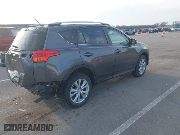 2014 Toyota RAV4 Limited with VIN 2T3DFREV7EW177432, listed as a IAAI auction lot 41956885 with 121,394 mi miles. Bid and sale history available at carsss.com. Image 4.