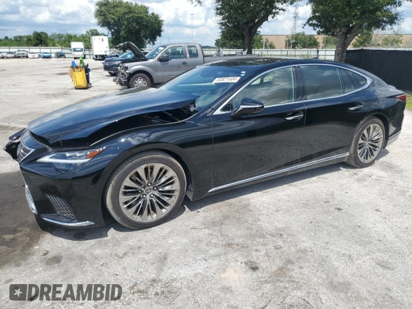 2023 Lexus LS 500 z VIN JTHD51FF7P5018625, wystawiony jako Copart lot #60821404 z przebiegiem 10 775 mil mil oraz Szkoda całkowita • Salvage title. Historia ofert i sprzedaży dostępna na DreamBid. Obrazek 1.