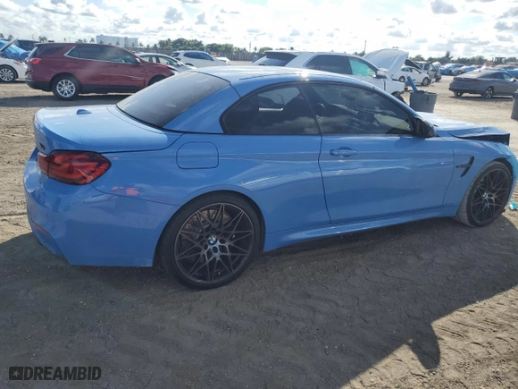 2020 BMW M4 with VIN WBS4Z9C06L5N43196, listed as a Copart auction lot 43928495 with 13,709 mi miles and Salvage Title. Bid and sale history available at carsss.com. Image 3.