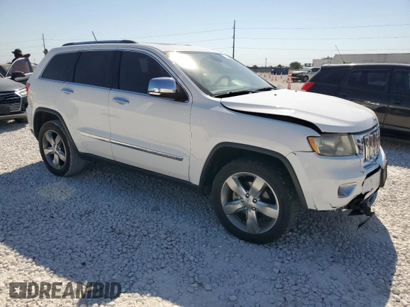 2013 Jeep Grand Cherokee Overland with VIN 1C4RJECG0DC526045, listed as a Copart auction lot 75358074 with 134,943 mi miles and Clean Title. Bid and sale history available at carsss.com. Image 4.