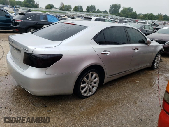 2008 Lexus LS 460 LWB with VIN JTHGL46F485031905, listed as a Copart auction lot 64310963 with 156,057 mi miles and Salvage Title. Bid and sale history available at carsss.com. Image 3.