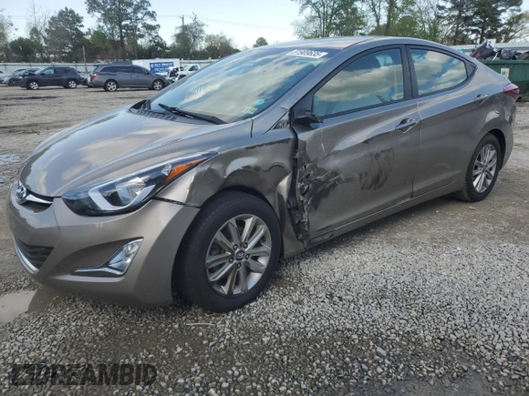 2014 Hyundai Elantra SE with VIN 5NPDH4AE3EH544370, listed as a Copart auction lot 51909635 with 76,681 mi miles and Salvage Title. Bid and sale history available at DreamBid. Image 1.