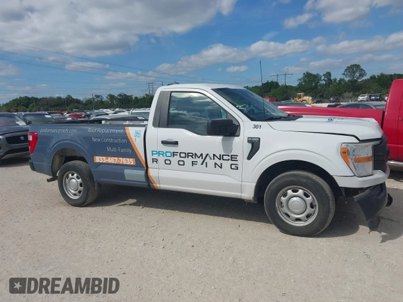 2022 Ford F-150 XL with VIN 1FTMF1CB5NKE95567, listed as a IAAI auction lot 41561435 with 54,497 mi miles. Bid and sale history available at carsss.com. Image 13.