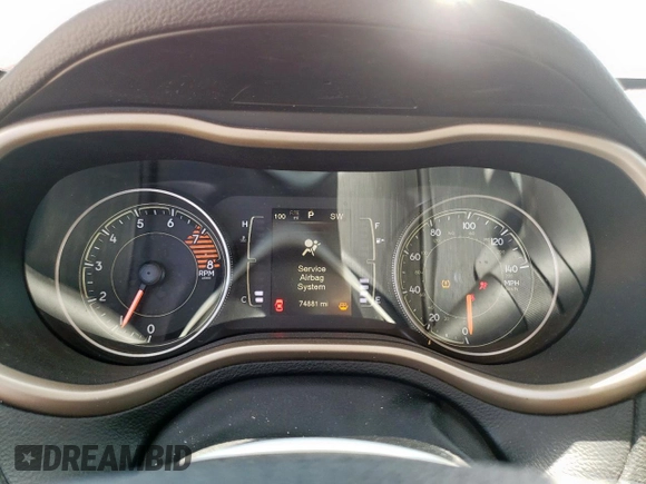 2016 Jeep Cherokee Latitude with VIN 1C4PJLCS4GW217231, listed as a Copart auction lot 61527085 with 74,881 mi miles and Salvage title. Bid and sale history available at DreamBid. Image 9.