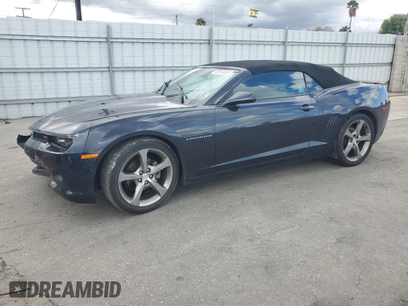 2014 Chevrolet Camaro LT z VIN 2G1FF3D32E9184068, wystawiony jako Copart lot #49010485 z przebiegiem 76 642 mil mil oraz Szkoda całkowita • Salvage title. Historia ofert i sprzedaży dostępna na DreamBid. Obrazek 1.