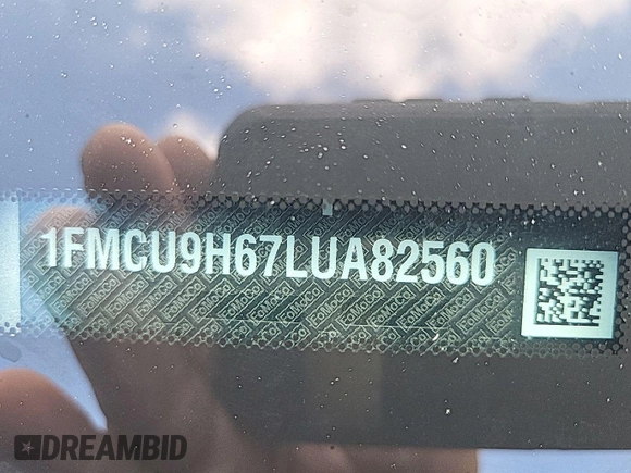 2020 Ford Escape SEL with VIN 1FMCU9H67LUA82560, listed as a IAAI auction lot 42733832 with 121,280 mi miles and . Bid and sale history available at DreamBid. Image 12.