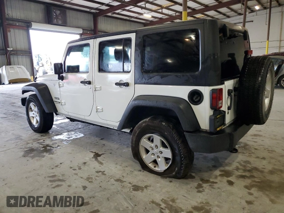 2018 Jeep Wrangler JK Unlimited Sport with VIN 1C4BJWDG7JL814436, listed as a Copart auction lot 45557095 with 67,755 mi miles and Salvage Title. Bid and sale history available at carsss.com. Image 2.