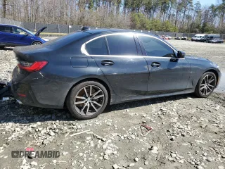 2019 BMW 3 Series 330i with VIN 3MW5R1J5XK8B00074, listed as a Copart auction lot 50806195 with 77,777 mi miles and Salvage Title. Bid and sale history available at carsss.com. Image 3.