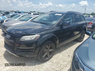 2015 Audi Q7 Premium Plus z VIN WA1LGAFE6FD023540, wystawiony jako Copart lot #57227145 z przebiegiem 124 203 mil mil oraz Szkoda całkowita • Salvage title. Historia ofert i sprzedaży dostępna na DreamBid. Obrazek 1.