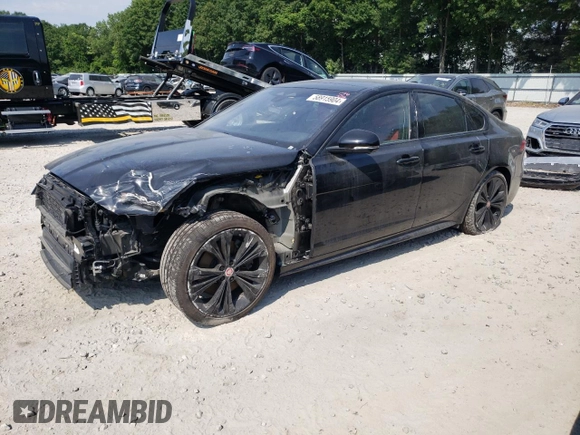 2021 Jaguar XF R-Dynamic SE with VIN SAJBL4GX4MCY88798, listed as a Copart auction lot 58915904 with 35,875 mi miles and Salvage Title. Bid and sale history available at carsss.com. Image 1.