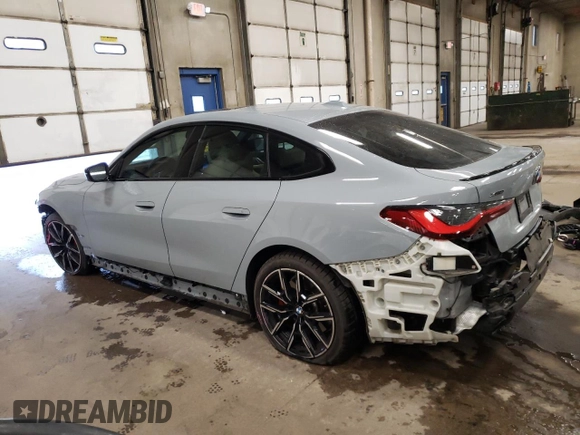 2024 BMW 4 Series 430i xDrive with VIN WBA73AV06RFR99302, listed as a Copart auction lot 88218495 with 17,009 mi miles and Salvage Title. Bid and sale history available at carsss.com. Image 2.