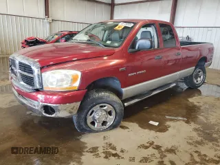 2006 Dodge 2500 SLT with VIN 1D7KS28D36J240447, listed as a Copart auction lot 63739305 with 53,993 mi miles and Salvage title. Bid and sale history available at DreamBid. Image 1.