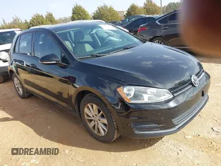 2017 Volkswagen Golf S with VIN 3VW217AU7HM029307, listed as a IAAI auction lot 41737031 with 135,357 mi miles and . Bid and sale history available at DreamBid. Image 1.