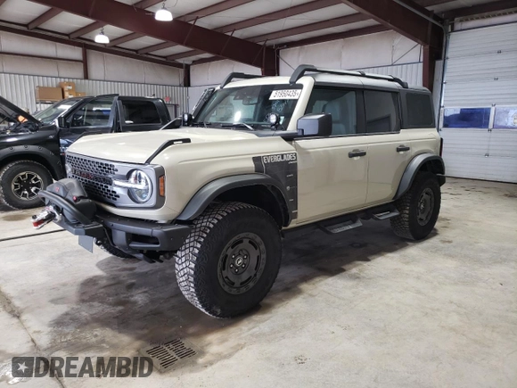 2022 Ford Bronco with VIN 1FMEE5DH7NLB58518, listed as a Copart auction lot 51950435 with 7,175 mi miles and Salvage title. Bid and sale history available at DreamBid. Image 1.