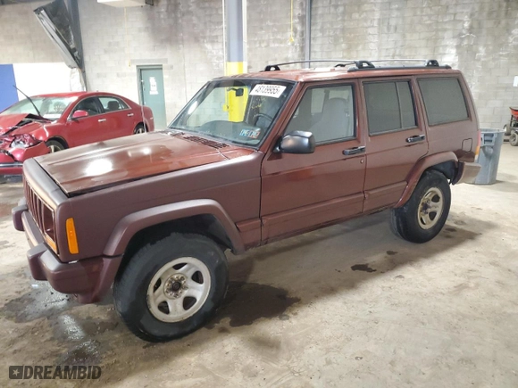 2001 Jeep Cherokee Sport with VIN 1J4FF48SX1L630205, listed as a Copart auction lot 48139955 with 0 mi miles and Salvage Title. Bid and sale history available at carsss.com. Image 1.