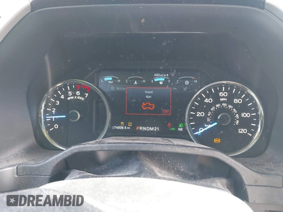 2015 Ford F-150 XL with VIN 1FTEW1CP2FFC67620, listed as a IAAI auction lot 41269500 with 74,009 mi miles. Bid and sale history available at carsss.com. Image 7.