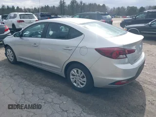 2019 Hyundai Elantra SE with VIN 5NPD74LF6KH416144, listed as a IAAI auction lot 41852351 with 27,882 mi miles and . Bid and sale history available at DreamBid. Image 3.
