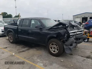 2004 Dodge Dakota Sport with VIN 1D7HL38K04S553703, listed as a Copart auction lot 70974374 with 0 mi miles and Salvage Title. Bid and sale history available at carsss.com. Image 4.