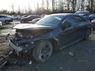 2020 Mercedes-Benz CLA with VIN W1K5J4HB8LN121338, listed as a Copart auction lot 43014405 with 47,952 mi miles and Salvage Title. Bid and sale history available at carsss.com. Image 1.
