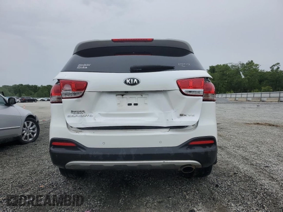 2016 Kia Sorento EX with VIN 5XYPH4A52GG125241, listed as a Copart auction lot 55995805 with 128,788 mi miles and Salvage title. Bid and sale history available at DreamBid. Image 6.