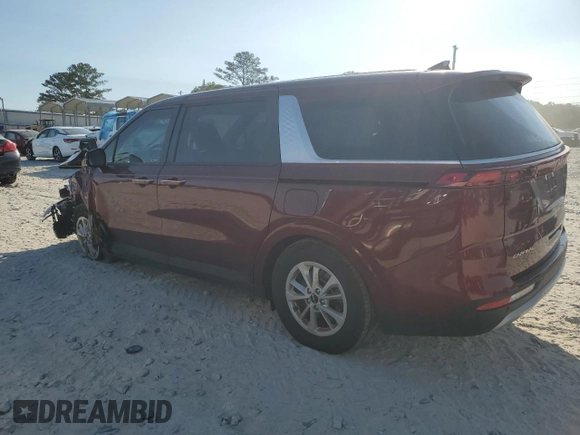 2024 Kia Carnival LX with VIN KNDNB4H39R6319929, listed as a Copart auction lot 75566954 with 35,220 mi miles and Salvage Title. Bid and sale history available at carsss.com. Image 2.