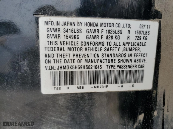 2017 Honda Fit LX with VIN JHMGK5H59HS021045, listed as a Copart auction lot 51477375 with 140,570 mi miles and Salvage Title. Bid and sale history available at carsss.com. Image 12.