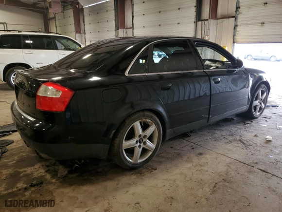 2003 Audi A4 3.0L with VIN WAULT68E93A178119, listed as a Copart auction lot 85932894 with 106,386 mi miles and Salvage Title. Bid and sale history available at carsss.com. Image 3.