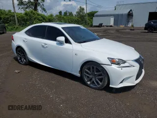 2014 Lexus IS 250 with VIN JTHCF1D27E5010658, listed as a Copart auction lot 60253565 with 246,675 mi miles and Salvage title. Bid and sale history available at DreamBid. Image 4.