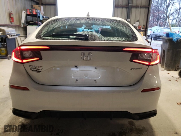 2023 Honda Civic Sport with VIN 19XFL2H80PE019334, listed as a Copart auction lot 77380663 with 3,229 mi miles and Salvage Title. Bid and sale history available at DreamBid. Image 6.