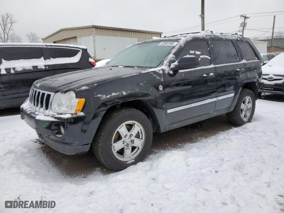 2007 Jeep Grand Cherokee Limited with VIN 1J8HR58N77C643999, listed as a Copart auction lot 43902995 with 156,840 mi miles and Salvage Title. Bid and sale history available at carsss.com. Image 1.