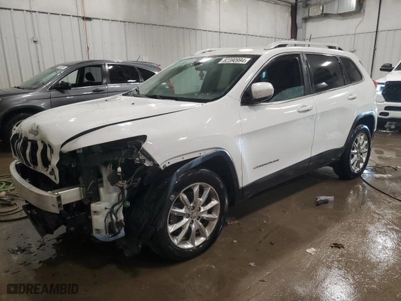 2016 Jeep Cherokee Limited with VIN 1C4PJMDS8GW228396, listed as a Copart auction lot 82390994 with 97,981 mi miles and Clean Title. Bid and sale history available at carsss.com. Image 1.