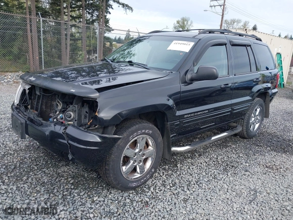 2004 Jeep Grand Cherokee Limited with VIN 1J8GW58N04C186548, listed as a IAAI auction lot 41949015 with 244,505 mi miles. Bid and sale history available at carsss.com. Image 18.