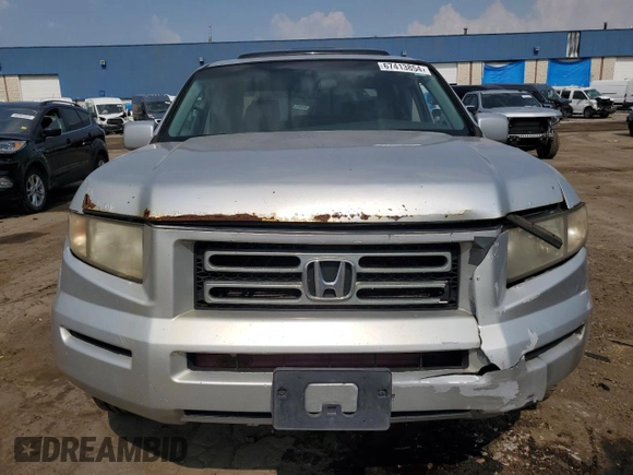 2008 Honda Ridgeline RTL with VIN 2HJYK16508H540263, listed as a Copart auction lot 67413854 with 200,732 mi miles and Clean Title. Bid and sale history available at carsss.com. Image 5.