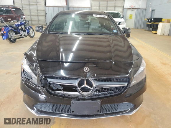 2018 Mercedes-Benz CLA 250 with VIN WDDSJ4GB4JN657124, listed as a Copart auction lot 58735945 with 131,036 mi miles and Salvage title. Bid and sale history available at DreamBid. Image 5.