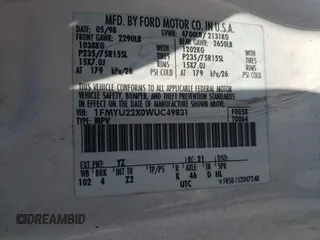 1998 Ford Explorer Sport с VIN 1FMYU22X0WUC49831, выставлен на аукционе Copart как лот 52305105 с пробегом 179 547 миль миль и Списание • Salvage title. История ставок и продаж доступна на DreamBid. Изображение 13.