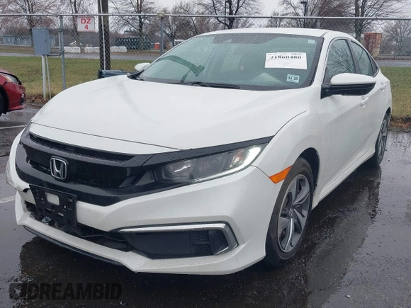 2020 Honda Civic LX with VIN 2HGFC2F66LH510069, listed as a IAAI auction lot 41860480 with 43,639 mi miles and . Bid and sale history available at DreamBid. Image 17.